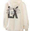 Super Bowl LX Erin Andrews Beige 2026 Hoodie back