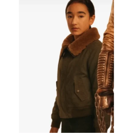 Supergirl Eve Ridley Shearling Bomber Jacket