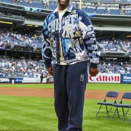 Supreme Jeff Hamilton NY Yankees Varsity Jacket walk