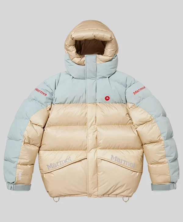 Supreme x Marmot 800-Fill Down Two-Tone Puffer Jacket front