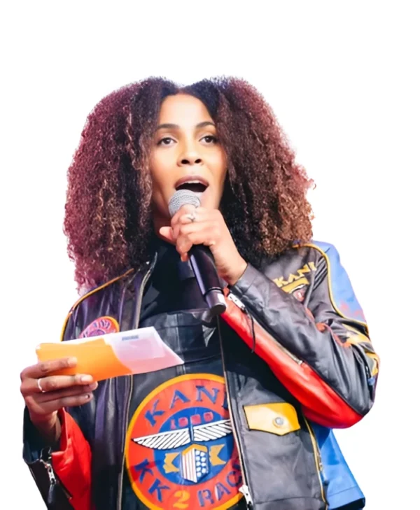 Sydney Colson Fever Fest Leather Jacket front