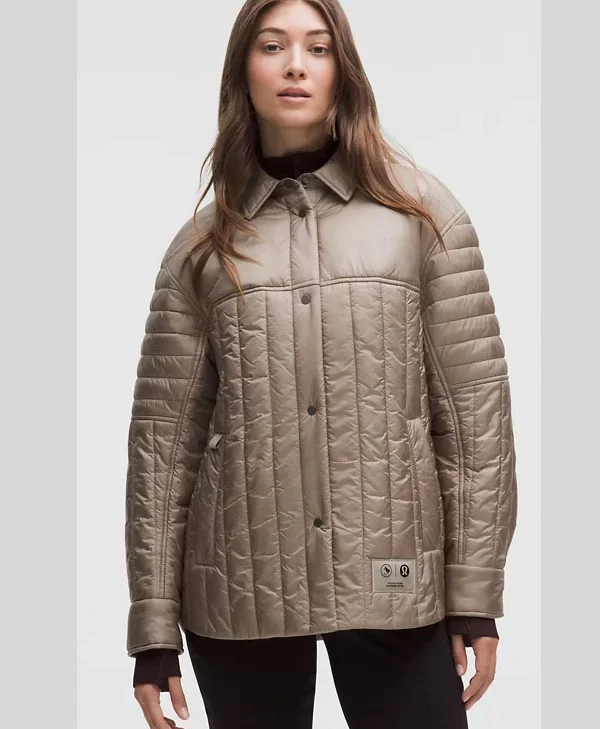 Team Canada Women’s Nylon Taffeta Insulated Shacket front