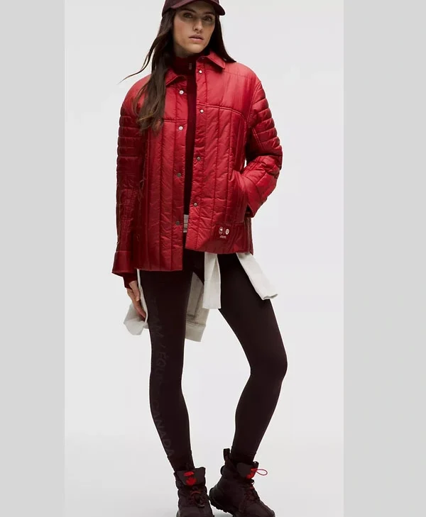 Team Canada Women’s Taffeta Nylon Insulated Shacket front