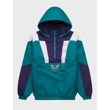 Team Charlotte Hornets Vintage Teal Pullover front