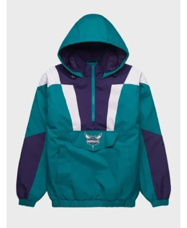 Team Charlotte Hornets Vintage Teal Pullover front