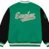 Team Legacy Philadelphia Eagles Varsity Jacket back