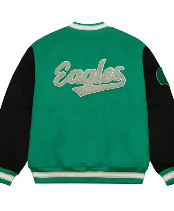 Team Legacy Philadelphia Eagles Varsity Jacket back