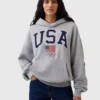 Team USA Heavyweight Oversized Hoodie model