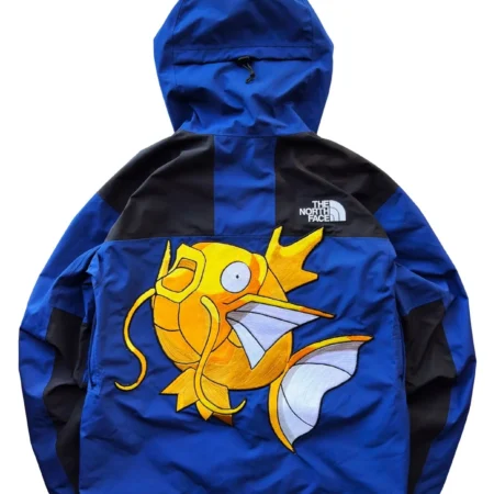 The North Face Gore-tex Retro Mountain Blue Jacket For Sale