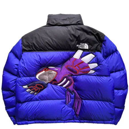 The North Face Nuptse Retro 700 Shining Kyogre Shades of Blue Custom back