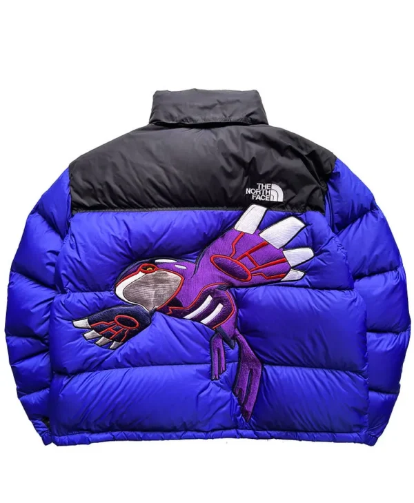 The North Face Nuptse Retro 700 Shining Kyogre Shades of Blue Custom back