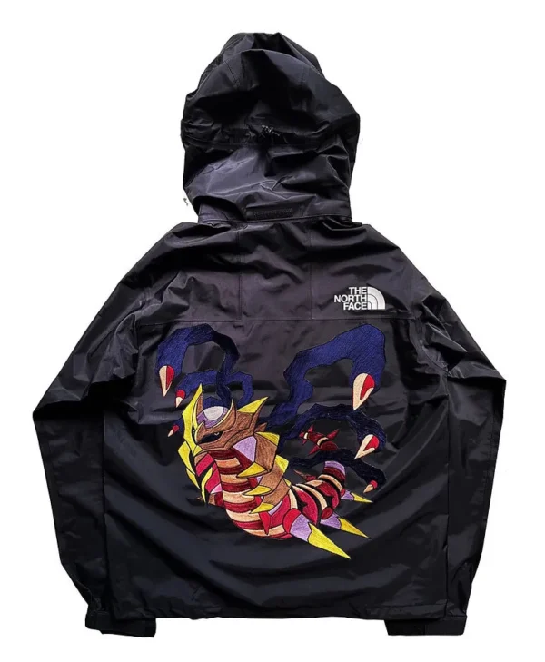 The North Face Raintex Mountain Jacket Black Embroidered