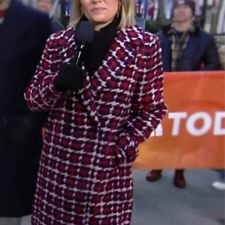 The Today Show 2026 Dylan Dreyer Checkered Tweed Coat