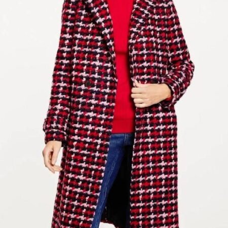 The Today Show 2026 Dylan Dreyer Checkered Tweed Coat front