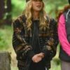 The Traitors US S04 Tara Lipinski Brown Plaid Jacket