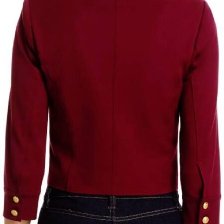 The View Joy Behar Red Cropped Jacket back