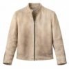 The Wrecking Crew 2026 Jason Momoa Beige Leather Jacket front