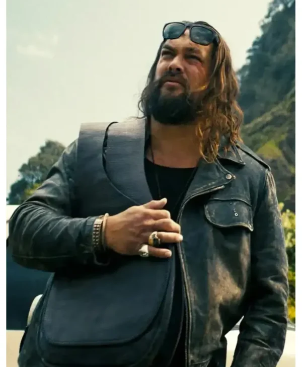 The Wrecking Crew 2026 Jason Momoa Leather Jacket