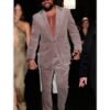 The Wrecking Crew 2026 Jason Momoa Purple Corduroy Suit back style