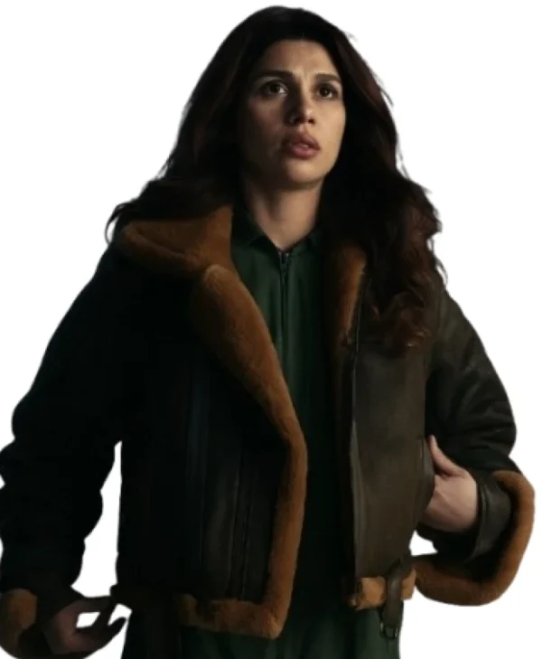 Troll 2 Sara Khorami Brown Shearling Jacket