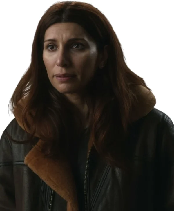 Troll 2 Sara Khorami Brown Shearling Jacket front