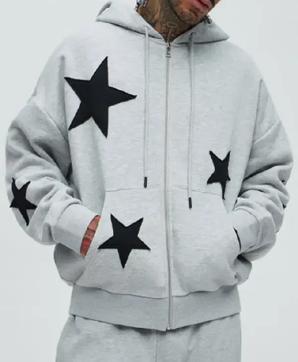 Tyson Star Grey Hoodie