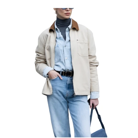 Utility Barn Jacket Vintage Workwear Cotton Outerwear