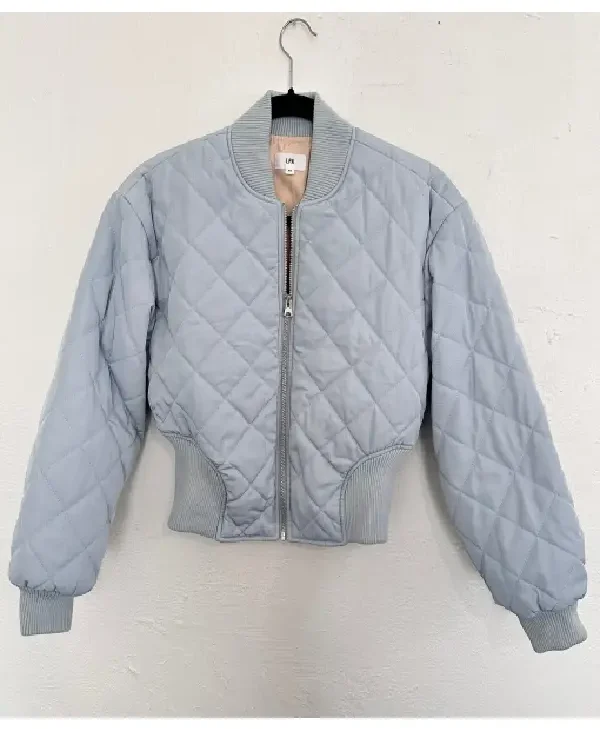 Vanderpump Rules S12 Angelica Jensen Quilted Bomber Jacket front