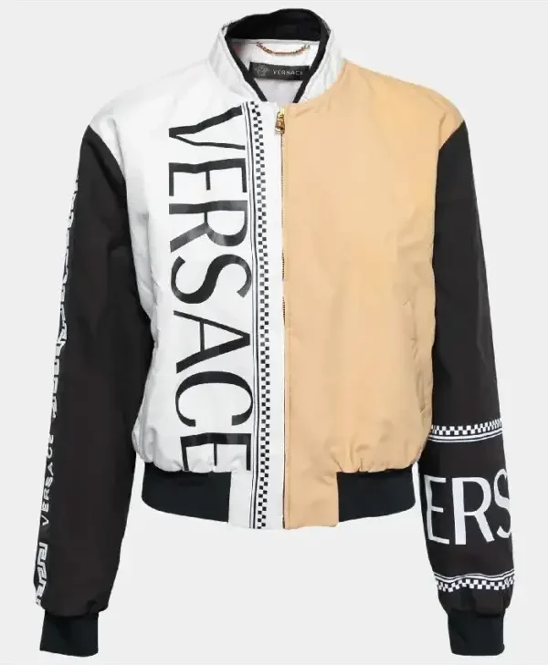 Versace Tricolor Logo Bomber Jacket
