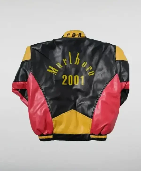 Vintage Marlboro Yellow and Black Jacket back