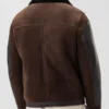 Watch What Happens Live 2026 Dylan Efron Brown Shearling Jacket back