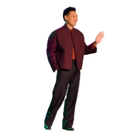 Wicked For Good Bowen Yang Marron Jacket front