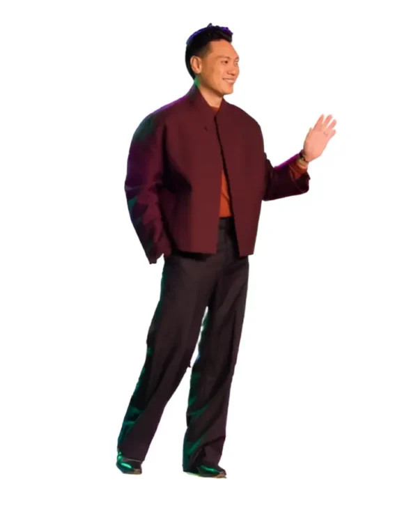 Wicked For Good Bowen Yang Marron Jacket front