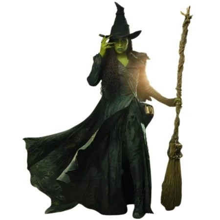 Wicked For Good Cynthia Erivo Black Jacket front