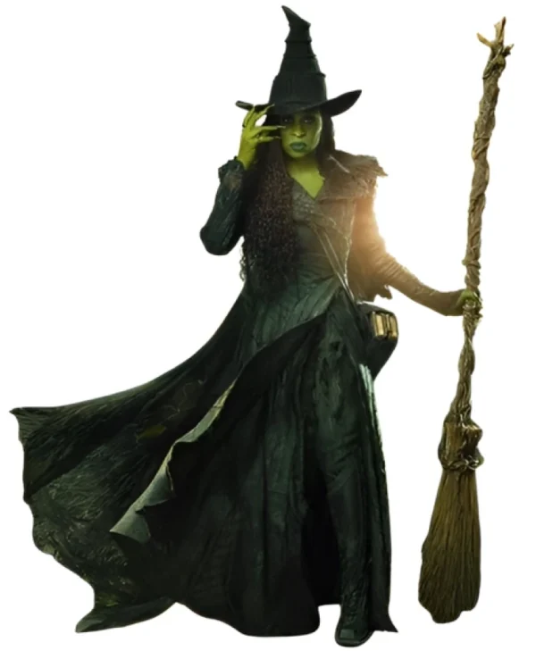 Wicked For Good Cynthia Erivo Black Jacket front