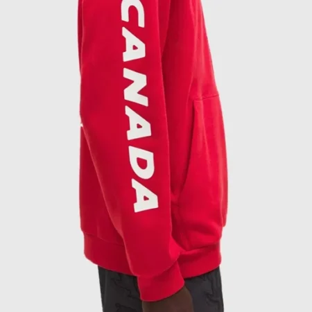 Winter Olympics 2026 Team Canada Hoodie side pose