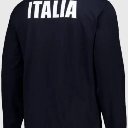 Winter Olympics 2026 Team Italy EA7 Emporio Armani Crew Sweatshirt back