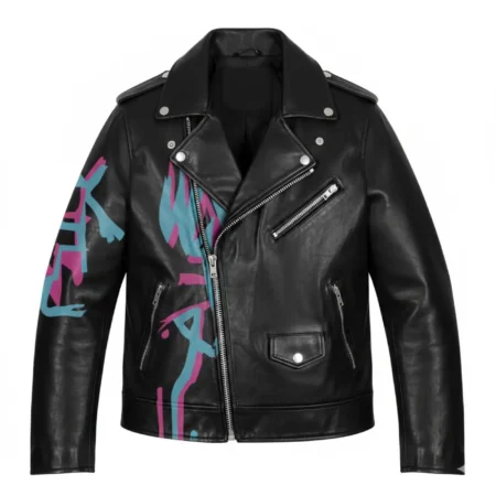 Wyldstyle Black Leather Biker Jacket (1)