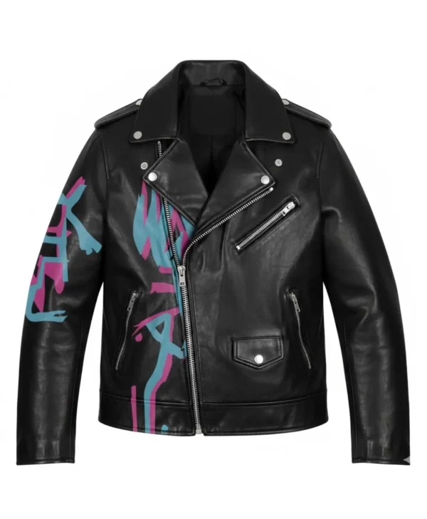 Wyldstyle Black Leather Biker Jacket (1)