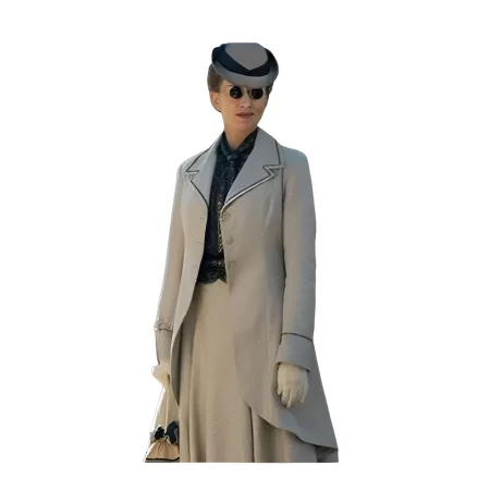 Young Sherlock Natascha McElhone Grey Coat