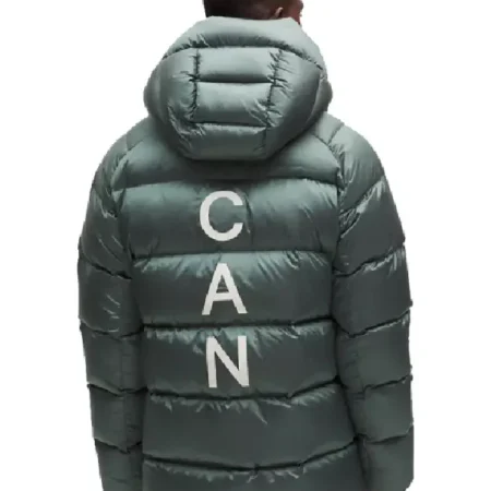 lululemon Winter Olympics 2026 Team Canada Green Puffer Jacket front