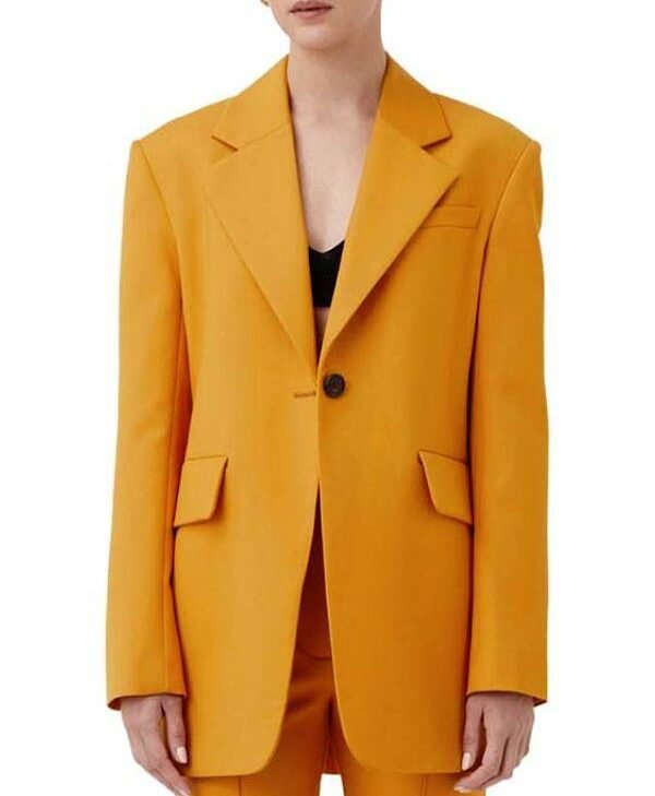 10 News First 2026 Tara Rushton Turmeric Yellow Blazer for sale