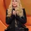 68th GRAMMY Awards 2026 Cher Black Leather Jacket black