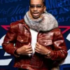 75th All-Star Game Shai Gilgeous-Alexander Brown Leather Jacket