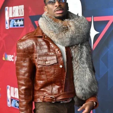 75th All-Star Game Shai Gilgeous-Alexander Leather Jacket