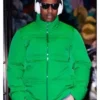 ASAP Rocky Green Down Jacket