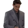 Adam Newman The Young and The Restless grey Wool Coat