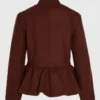 Adidas Chinese New Year Brown Peplum Jacket back