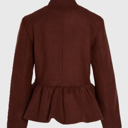 Adidas Chinese New Year Brown Peplum Jacket back