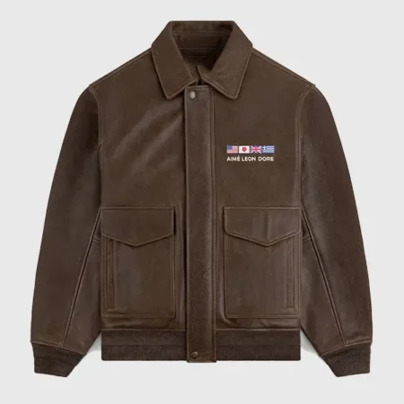 Aime Leon Dore Leather Flight Jacket